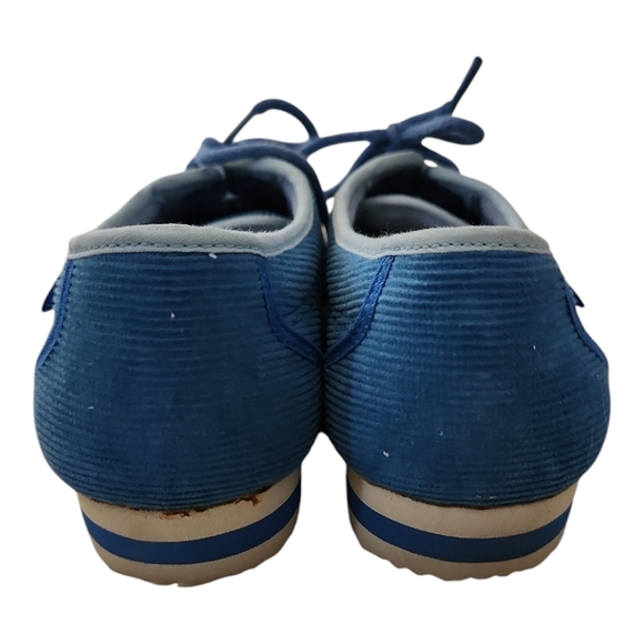 Vintage Nike Corduroy Sneakers Blue Lace-Up Shoes Women’s 6.5 - Picture 3 of 9